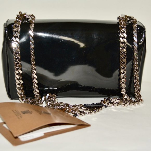 NWT BURBERRY LOLA PATENT LEATHER SHOULDER BAG - Picture 6 of 11
